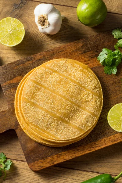 Fresh Homemade Corn Tortillas Ready Cook — Stock Photo, Image