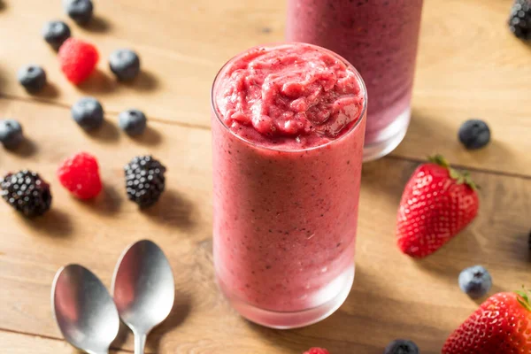 Organic Healthy Berry Smoothie Ready Drink Breakfast — Stock fotografie