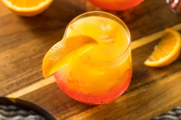 Ποτό Δροσιστικό Tequila Sunrise Cocktail Grenadine — Φωτογραφία Αρχείου