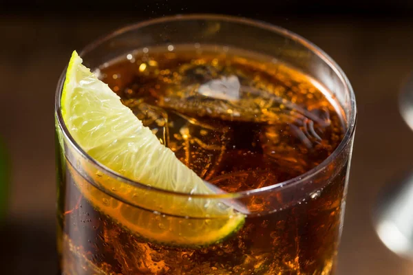 Rum Cola Cuba Libre Citrommal — Stock Fotó