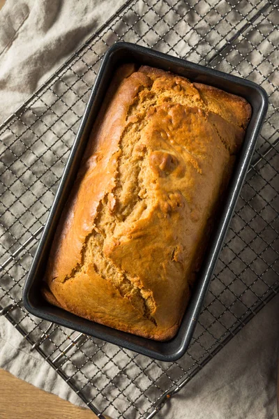 Hemlagad Jordnötssmörlimpa Pan — Stockfoto