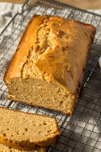 Homemade Peanut Butter Bread Loaf Pan — 스톡 사진