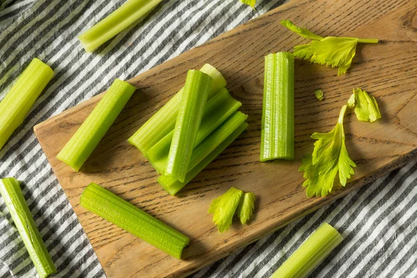 Biologische Green Cut Selery Sticks Klaar Eten — Stockfoto