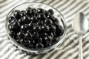 Çiğ Organik Tapyoka İnci Toplar Kasede