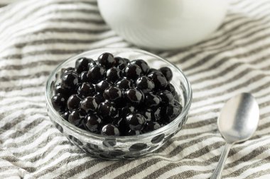 Çiğ Organik Tapyoka İnci Toplar Kasede