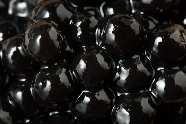 Raw Cooked Organic Tapioca Pearl Balls Bowl — Stock Photo, Image