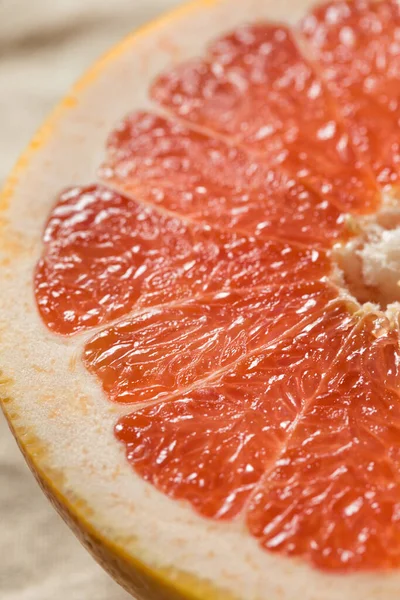 Nyers Bio Ruby Red Grapefruit Kész Enni — Stock Fotó