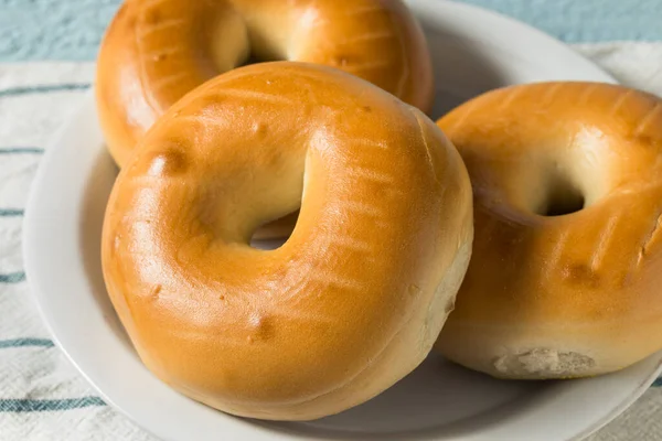 Homemade Cream Cheese Bagel Ready Eat — 스톡 사진