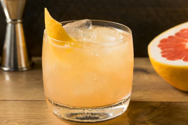 Δροσιστικό Grapefruit Radler Ccoktail Gin Και Soda — Φωτογραφία Αρχείου