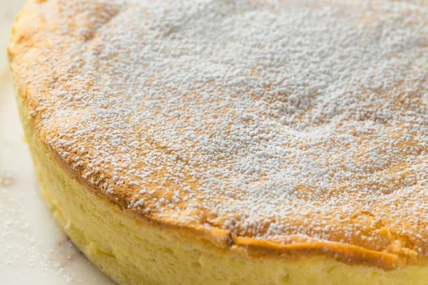 Homemade Fluffy Japanese Cheesecake Ready Eat — Stock Photo, Image