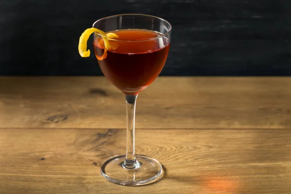 Homemade Classic Old Pal Cocktail Whiskey Vermouth — Stock Photo, Image