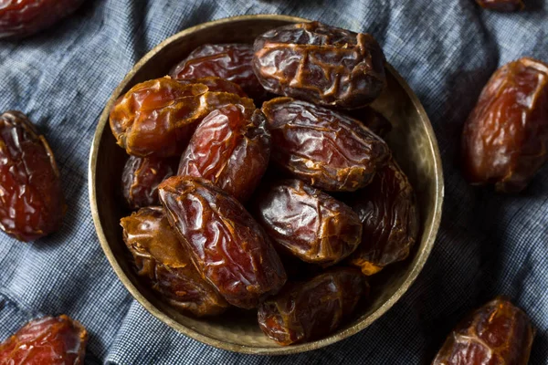Organic Dry Red Dates in a Bowl