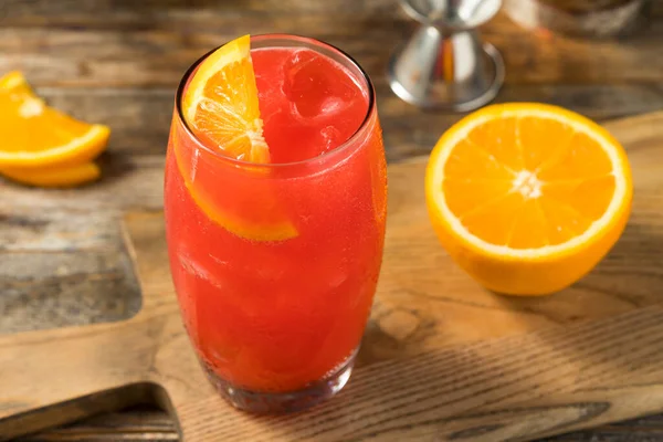 Δροσιστικό Ποτό Southern Alabama Slammer Κοκτέιλ Πορτοκαλί Γαρνιτούρα — Φωτογραφία Αρχείου