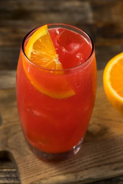 Refreshing Boozy Southern Alabama Slammer Cocktail Orange Garnish — Stock Photo, Image