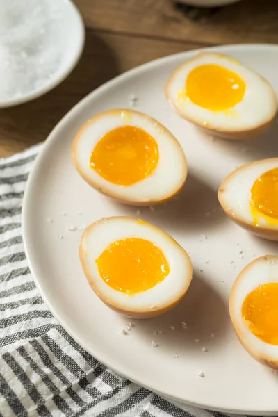 国产海盐乌纳米酱鸡蛋 — 图库照片