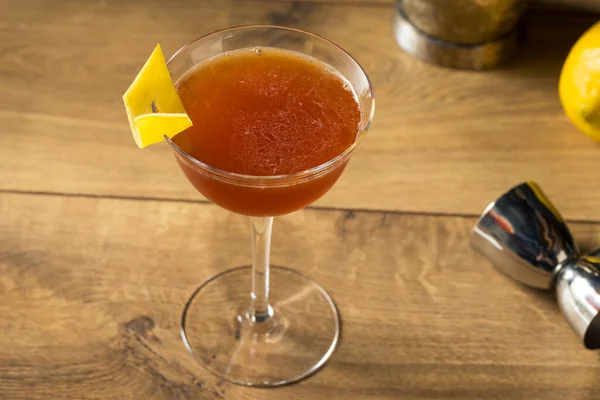 Cocktail Avion Papier Bourbon Boozy Avec Jus Citron — Photo