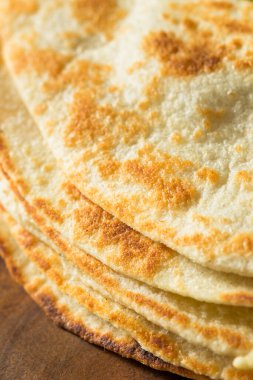 Ev yapımı Roti Chapati Yassı Ekmek Yemeye Hazır