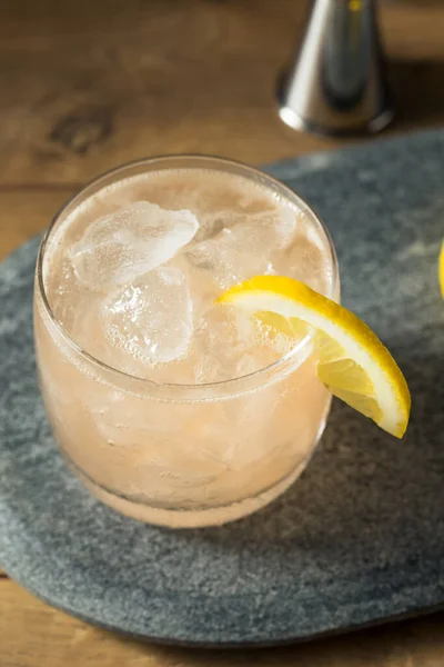 Boozy Sour Gin Fitzgerald Cocktail Lemon Garish — стокове фото