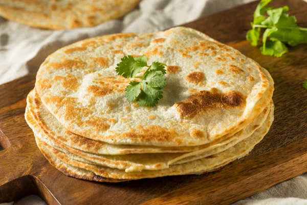 Hecho Casa Roti Chapati Pan Plano Listo Para Comer — Foto de Stock