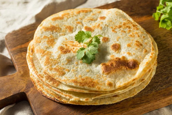 Homemade Roti Chapati Flatbread Ready Eat — Stock Photo, Image