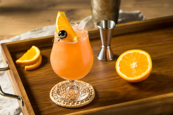 Cocktail Rafraîchissant Boozy Ouragan Rhum Orange — Photo