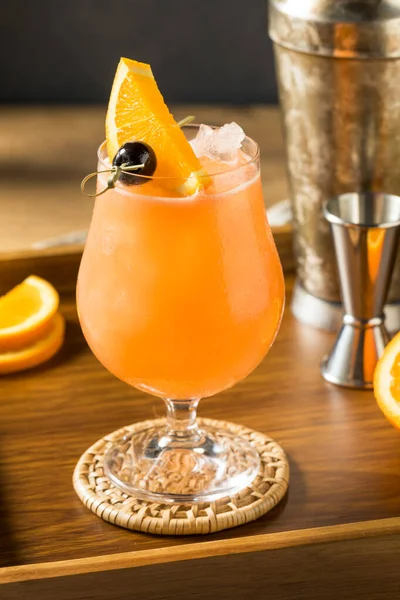 Boozy Erfrischender Hurricane Cocktail Mit Rum Und Orange — Stockfoto