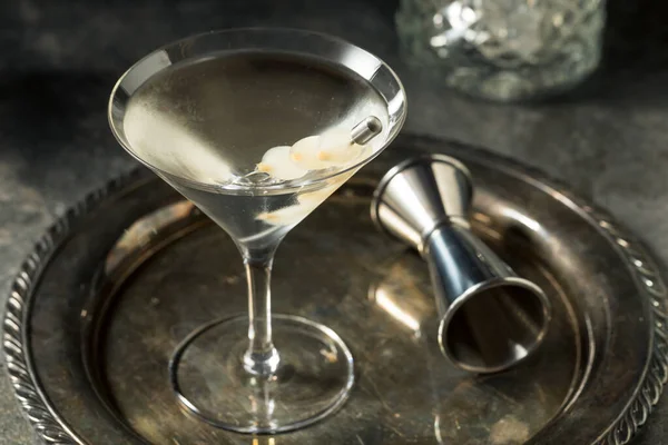 Boozy Dry Gin Gibson Martini Cocktail Onion — 스톡 사진