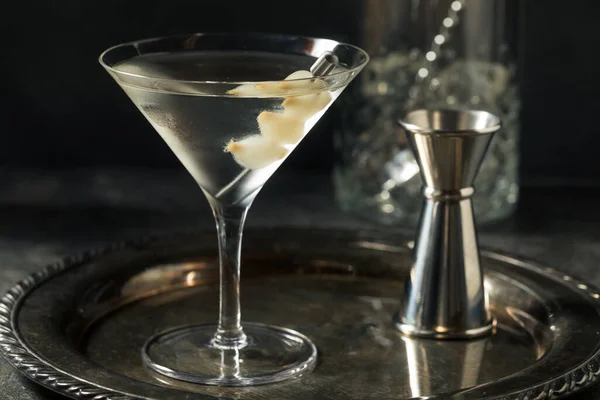 Boozy Dry Gin Gibson Martini Med Cocktail Løk – stockfoto