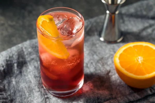 Boozy Refreshing Americano Cocktail Orange Gin — 스톡 사진