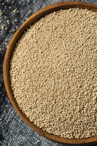 Dry Organic Active Dry Yeast Bowl — Stock Photo, Image