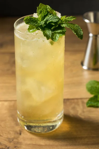 Verfrissende Munt Gingin Mule Cocktail Met Limoen Gember Bier — Stockfoto