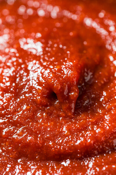 Organic Korean Red Gochujang Paste Sauce in a Bowl to Cook With