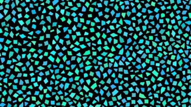 Kağıt veya seramik siyah arka plan üzerine açık mavi renk tonlarında parçalanmak küçük adet zemin