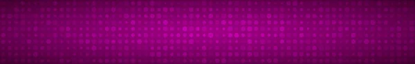 Abstracte Horizontale Rand Achtergrond Van Kleine Cirkels Pixels Van Verschillende — Stockvector