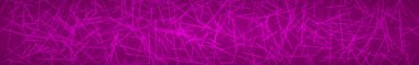Soyut yatay banner veya arka planını mor renklerde kesişen çizgiler.
