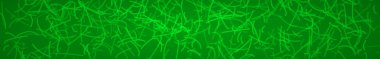 Soyut yatay banner veya arka plan yeşil renklerde kesişen eğrilerinin.