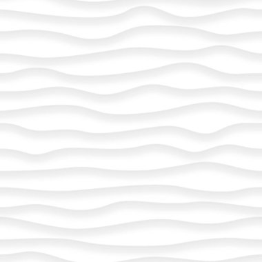 Gölgeler beyaz ve gri renklerde dalgalı çizgilerle soyut seamless modeli