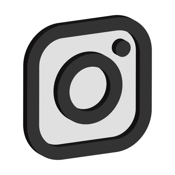 Voronej, Rusya - 10 Kasım 2018: Instagram logo izometrik simge