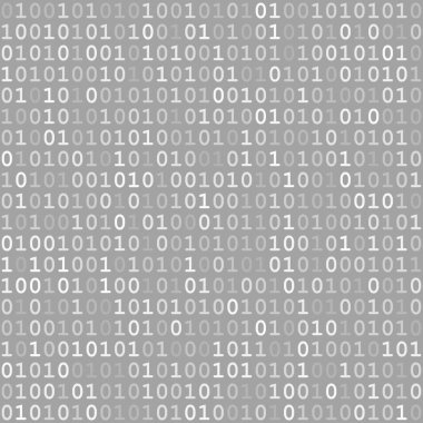 Soyut Dikişsiz desen gri renklerde küçük basamak bir ve sıfır