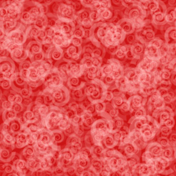 Abstraktes Nahtloses Muster Zufällig Verteilter Transluzenter Spiralen Roten Farben — Stockvektor