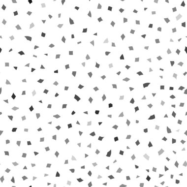 Kağıt veya parçalanmak seramik beyaz ve gri renkler farklı boyutta küçük parçalar soyut seamless modeli