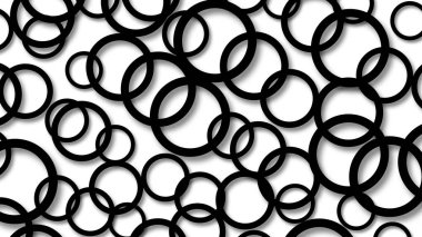 Gölgeleri olan halkaların soyut arka planı