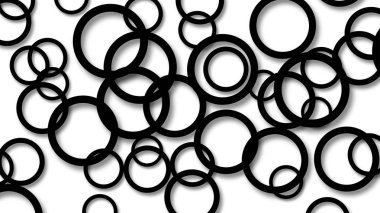 Gölgeleri olan halkaların soyut arka planı