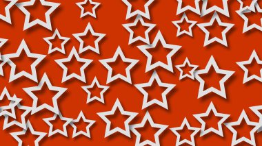 Gölgeleri olan yıldızların soyut arka planı