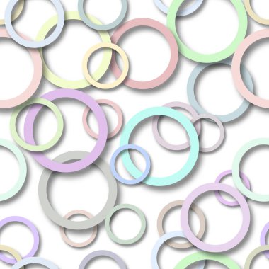 Gölgeleri ile halkaların soyut sorunsuz desen