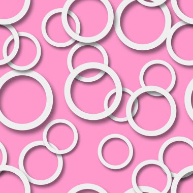 Gölgeleri ile halkaların soyut sorunsuz desen