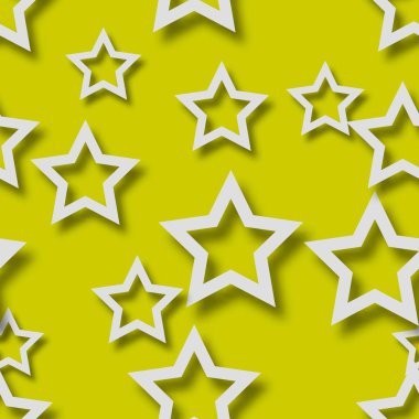 Gölgeleri olan yıldızların soyut kusursuz deseni