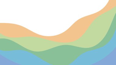 Renk dalgalarının soyut renkli arkaplanı. Broşür, kapak ya da pankart için şablon