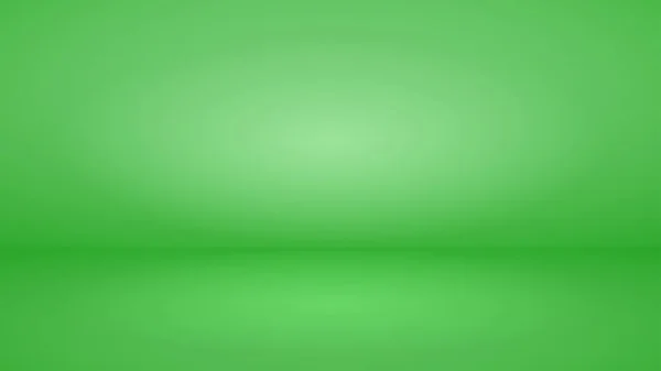 Порожній Студійний Фон Яким Освітленням Зелених Кольорах — стоковий вектор