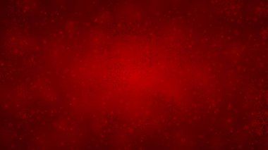 Farklı şekillerde kar tanelerinin Noel arkaplanı, boyutları ve şeffaflığı kırmızı renklerde.